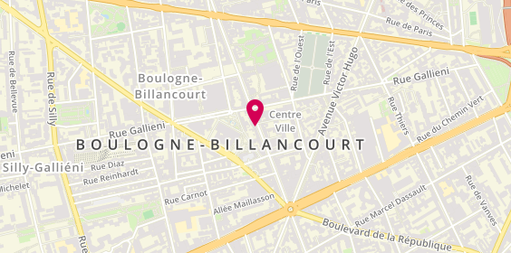 Plan de NIZARD Soussan Jessica, 138 Boulevard Jean Jaurès, 92100 Boulogne-Billancourt