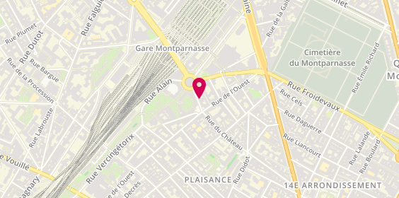 Plan de DADOUN Hubert, 91 Rue du Chateau, 75014 Paris