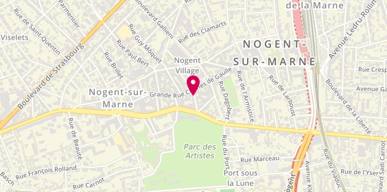 Plan de PEREIRA Laurence, 4 Rue Pasteur, 94130 Nogent-sur-Marne