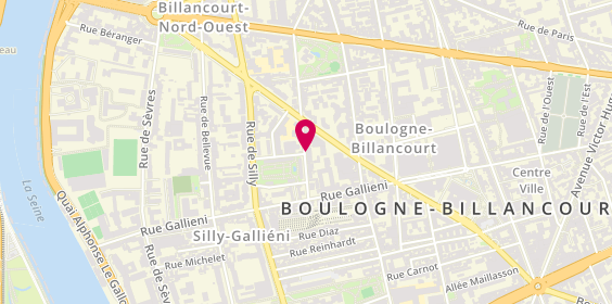 Plan de ROUSSEL Virginie, 47 Rue de l'Ancienne Mairie, 92100 Boulogne-Billancourt