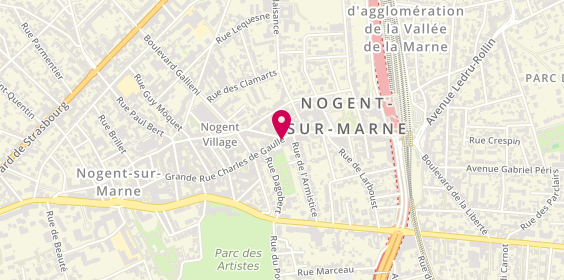 Plan de ANTOINE POURQUE Aline, 152 Grande Rue Charles de Gaulle, 94130 Nogent-sur-Marne