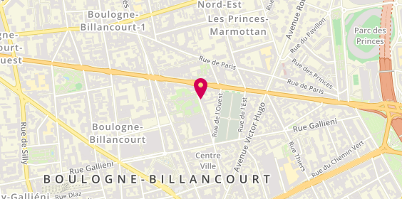 Plan de ARNAUD Diane, 3 Rue de la Belle Feuille, 92100 Boulogne-Billancourt