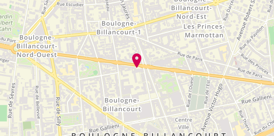 Plan de THIEBOT Nicolas, 81 Route de la Reine, 92100 Boulogne-Billancourt