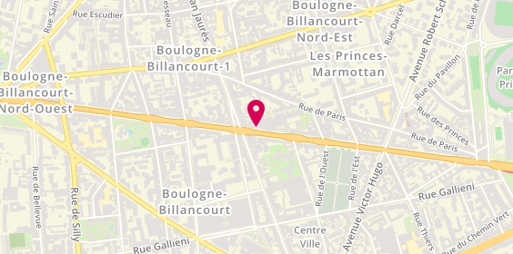 Plan de TOUBOUL Aurélien, 76 Route de la Reine, 92100 Boulogne-Billancourt