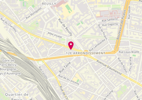 Plan de VACHAUD Corentin, 166 Avenue Daumesnil, 75012 Paris