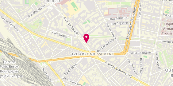 Plan de HOUZET Charlotte, 123 Rue de Reuilly, 75012 Paris
