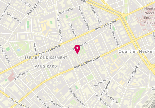 Plan de VANLAER Jacques, 8 Rue de Borromee, 75015 Paris