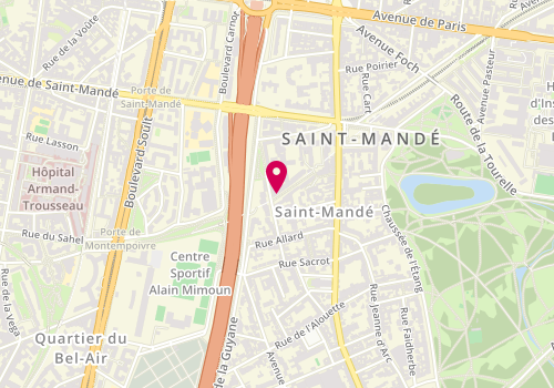 Plan de CHIRK Tatiana, 1 Rue de la 1ere Div Fr Libre, 94160 Saint-Mandé