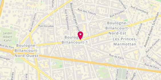Plan de KNAFO Corinne, 127 Rue du Chateau, 92100 Boulogne-Billancourt