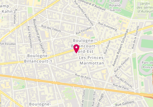 Plan de LALLAM LAROYE Corinne, 6 Rue Jules Simon, 92100 Boulogne-Billancourt