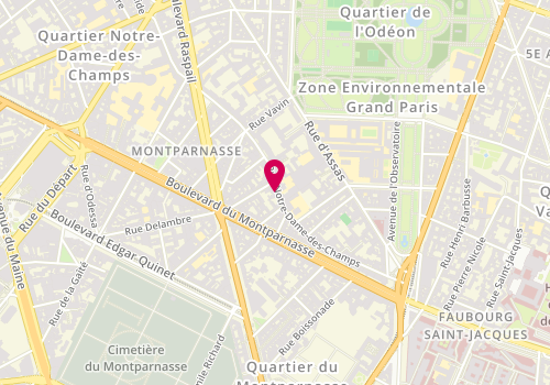 Plan de RACHDI Olfa, 76 Rue Notre Dame des Champs, 75006 Paris