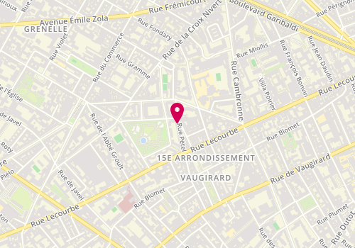 Plan de GOUGES Marjorie, 10 Rue Peclet, 75015 Paris