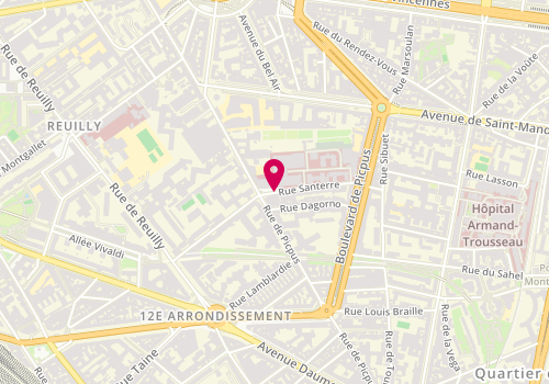 Plan de DUPRE Nicolas, 5 Rue Santerre, 75012 Paris
