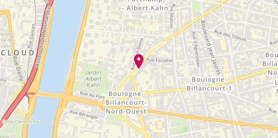 Plan de YLLOUZ Olivier, 127 Avenue Jean Baptiste Clement, 92100 Boulogne-Billancourt