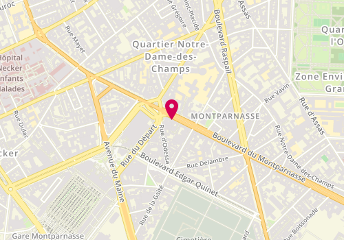 Plan de MAFFI Berthier Louis, 72 Boulevard du Montparnasse, 75014 Paris