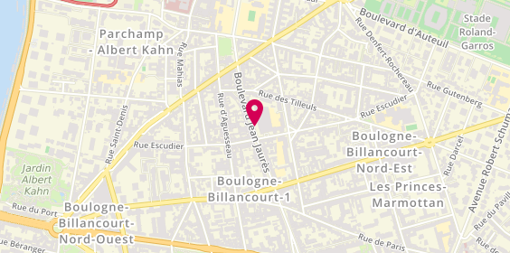 Plan de BRUNON Franck, 9 Boulevard Jean Jaurès, 92100 Boulogne-Billancourt