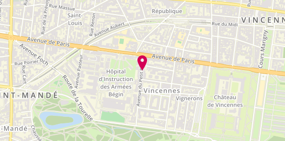 Plan de TUIL Frédéric, 9 Avenue du Petit parc, 94300 Vincennes