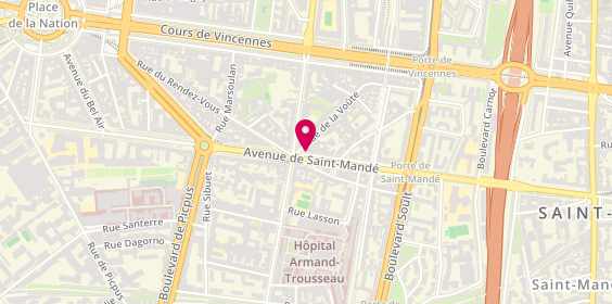 Plan de MEDINA Leslie, 71 Avenue de Saint Mandé, 75012 Paris