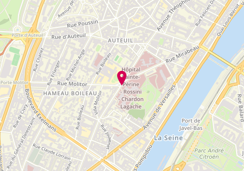 Plan de POURLIER Lucas, 11 Rue Chardon Lagache, 75016 Paris
