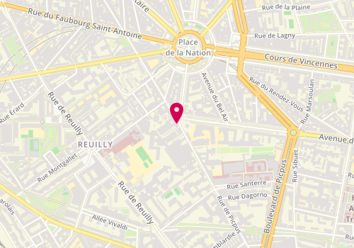 Plan de MULLER Rachel, 32 Rue de Picpus, 75012 Paris