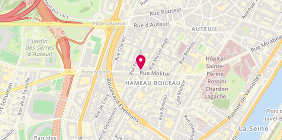 Plan de POUYMAND MOGHADDAM Mana, 34 Ter Rue Molitor, 75016 Paris