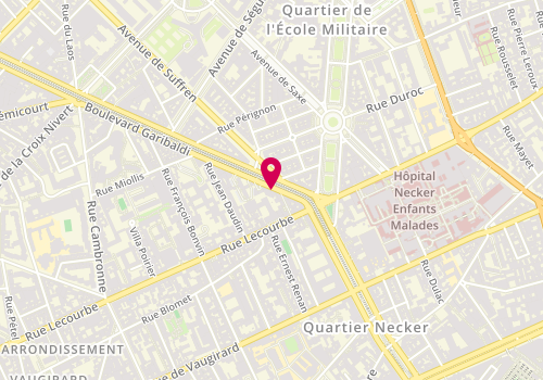 Plan de MALKA Pascale, 84 Boulevard Garibaldi, 75015 Paris