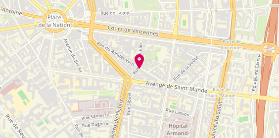Plan de BERDUGO TRUMER Linda, 25 Rue du Rendez Vous, 75012 Paris