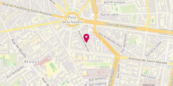 Plan de LAHMI Daniel, 14 Avenue du Bel Air, 75012 Paris