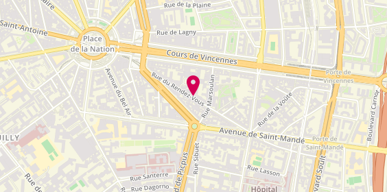 Plan de BRUN Patrice, 46 Rue du Rendez Vous, 75012 Paris