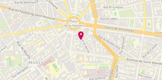 Plan de GUEDJ Olivier, 21 Avenue du Bel Air, 75012 Paris