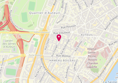 Plan de GRIMBERT HAGGIAG DELPHINE, 15 Rue Erlanger, 75016 Paris