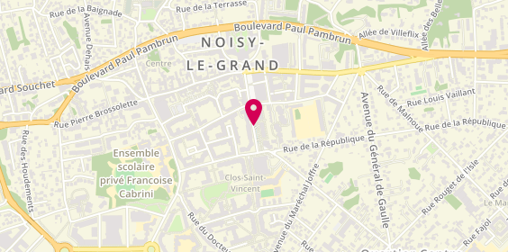 Plan de MORENO LEDESMA Natalia, 45 Avenue Aristide Briand, 93160 Noisy-le-Grand