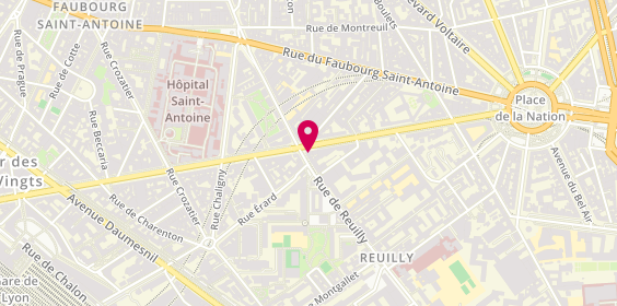 Plan de AUBE Henri Xavier, 118 Boulevard Diderot, 75012 Paris