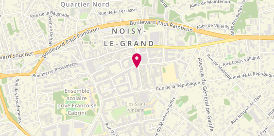 Plan de ZUBER Valérie, 14 Avenue Aristide Briand, 93160 Noisy-le-Grand