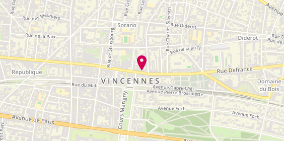 Plan de HURDOWAR Romy, 74 Rue de Fontenay, 94300 Vincennes