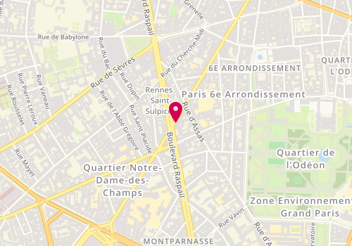 Plan de RIOUAL Bénédicte, 115 Rue de Rennes, 75006 Paris