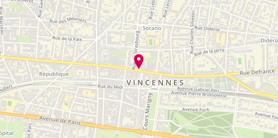 Plan de EGGER Thierry, 110 Rue de Fontenay, 94300 Vincennes