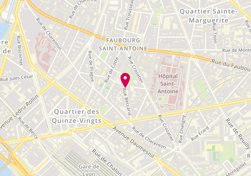 Plan de KERGUENO Pauline, 24 Rue Beccaria, 75012 Paris