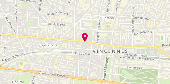 Plan de ABARQI Nadia, 93 Rue de Fontenay, 94300 Vincennes