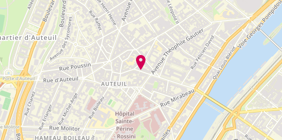 Plan de BACHOUD BIQUILLON Patricia, 6 Bis Rue Leconte de Lisle, 75016 Paris