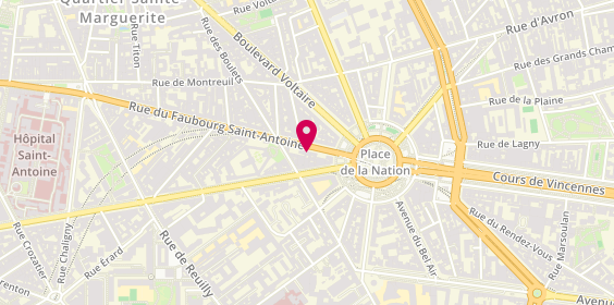 Plan de IBRAHIM Bassel, 274 Rue du Faubourg Saint Antoine, 75012 Paris