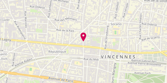 Plan de BEAL Stéphane, 70 Rue de Montreuil, 94300 Vincennes