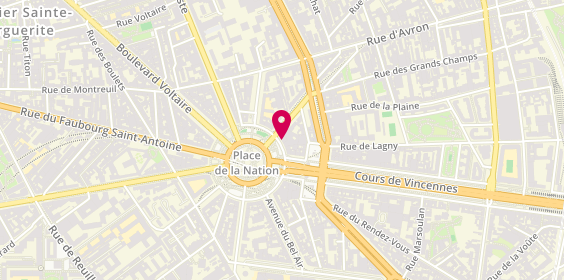 Plan de SARFATI WEISS Judith, 13 Place de la Nation, 75011 Paris