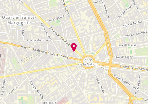 Plan de KRYS KOSKAS Caroline, 288 Boulevard Voltaire, 75011 Paris