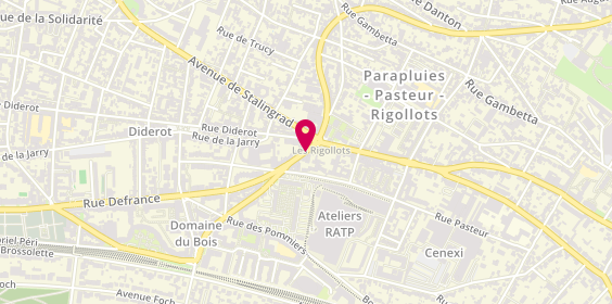 Plan de KARAGUILIAN Michel, 144 Rue Defrance, 94300 Vincennes