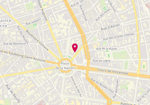 Plan de ROSENZWEIG Philippe, 3 Avenue de Taillebourg, 75011 Paris