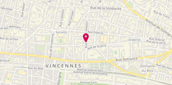 Plan de GIRAUDEAU Clémence Isaure, 24 Rue Charles Silvestri, 94300 Vincennes
