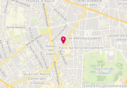 Plan de PERICCHI Bernard, 96 Rue de Rennes, 75006 Paris