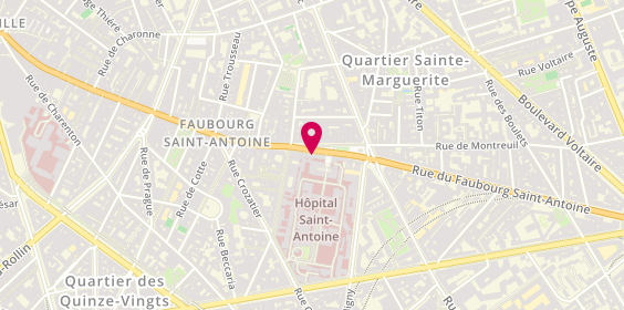 Plan de ANTUNES David, 184 Rue du Faubourg Saint Antoine, 75012 Paris