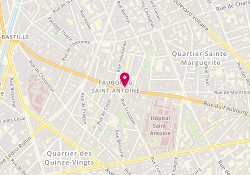 Plan de MOTTA Chiara, 155 Rue du Faubourg Saint Antoine, 75011 Paris